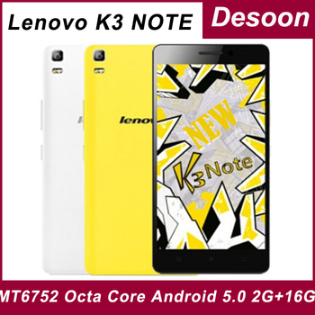 Оригинальный Lenovo K3 примечание Teana K50-T5 4 г FDD LTE телефон MTK6752 окта ядро Android 5.0 2 г оперативной памяти 16 г ROM 5.5 ' 1920 * 1080 экран