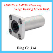 Free Shipping ! 3D printer parts UM2 Ultimaker 2 Square Flanged Linear Bearing LMK12LUU