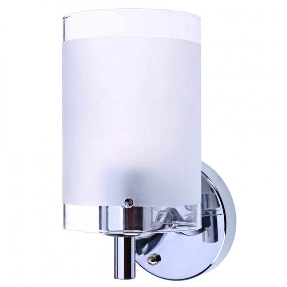 Mordern Chinese Wall Lamp Single Head Bedroom Wall Light with White Polished Glass Shade ...