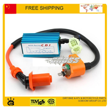 125cc 150cc GY6 scooter CDI igintion coil Performance 6 pin Racing CDI rsz JOG PIAGGIO R5 R9 For GY6 Scooter Moped free shipping