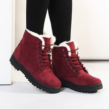 Snow boots winter ankle boots women shoes plus size shoes botas femininas 2015 hot platform winter boots fashion shoes black