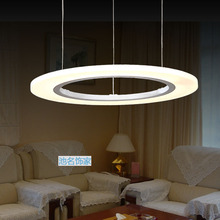60Cm Modern Circle LED Pendant Lights 36W Living Room Suspension Hanglamp Acrylic Pendant Lighting For Restaurants Lamp Fixtures
