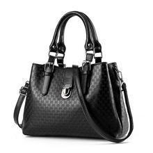 2016 New Fashion Brand Women s Handbag PU leather Casual Totes Embossed Satchel Bag Ladies Luxury