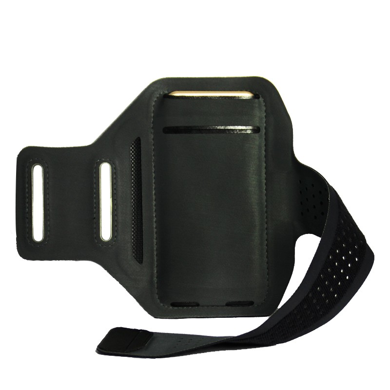 Black Color Universal 4.7 inch Mobile Phone Waterproof Gym Armband 0.1cm Thickness Breathable for iPhone 6 Sport Armband