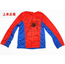 New 2015 Spider Man Children Clothing Sets Fashion Spiderman Cosplay Costume Kids Pajama Sets Long Sleeve