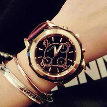Envio Gratis Acero Inoxidable del cuero genuino relojes reloj Original de la mujer de hielo colección Technos Relogio Feminino saati