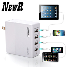 NewR DCK-4U-BWH Black 4 port Portable USB Wall Charger FOR Cell Phone/Tablet PC with CE/FCC/3C/ROHS
