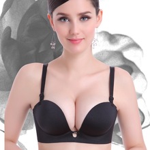 Top Super Boost Push Up 3/4 Cup A B C cup women bra Plus Size Deep V Sexy Seamless Gather Women’s Bra sexy lingerie women bra