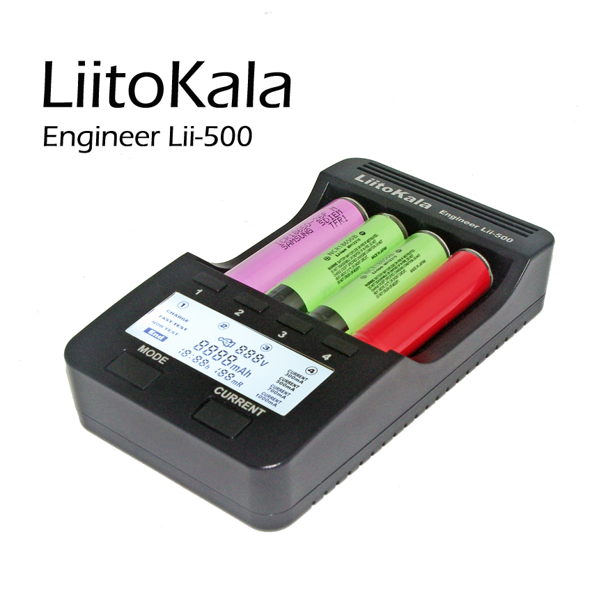 Liitokala lii500 ЖК-Зарядное Устройство для 3.7 В 18650 26650 18500 18640 Цилиндрических Литиевые батареи, 1.2 В AA AAA NiMH зарядное Устройство