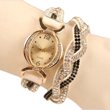 El diseño de nido de relojes mujer 2015 pulseras cristalinas de cuarzo relojes mujer marca Casual reloj relogio feminino regalo