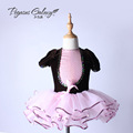 New children girls puff sleeve Tutu ballet dance dress practice Princess stage outfits 1488
