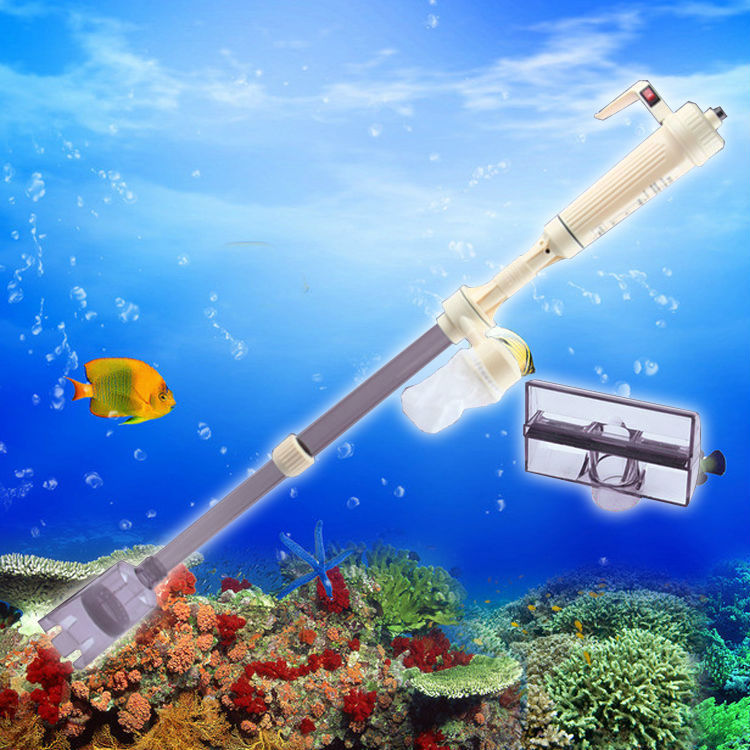 Aquarium Battery Syphon Operated Fish Tank Vacuum Gravel Water Filter