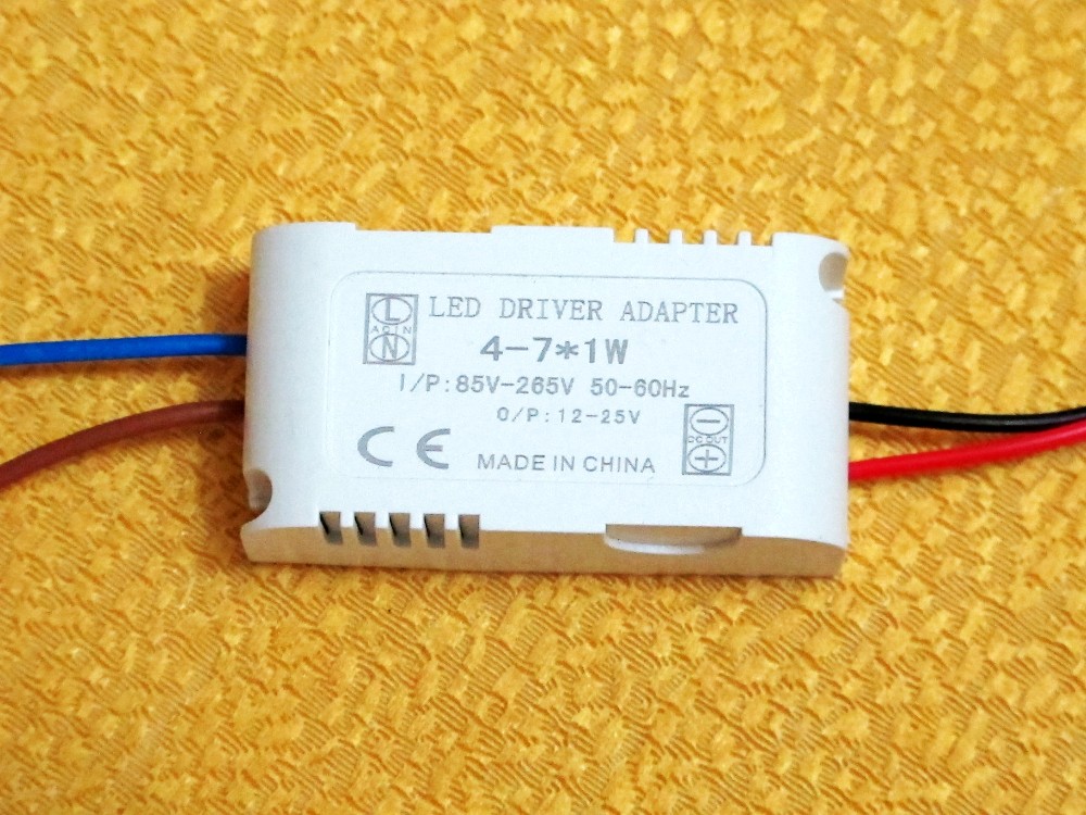 Description Picture 4 of item300mA DC 12V~25V (4-7)x 1W Isolated Led Driver 4W 5W 6W 7W Power Supply AC 110V 220V for ceiling light, spotlight
