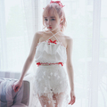 Princess sweet lolita Tube Tops BOBON21 girl cotton sweet cross lacing tube tops with bow and