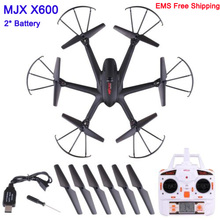 With two Battery MJX X600 UAV Kvadrokopter 2.4G 4CH 6-Axis Drones with Camera HD C4005 WIFI C4010 C4008 Drone RC Helicopters