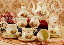 coffee tea sets European ceramic Coffee cup with 15 heads is sheathed Birthday wedding housewarming