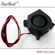DIY Parts 4020 cooling fan 12V 0.05A Turbo fan for 3D printer accessories 40x40x20mm(40*40*20mm) small turbo blowe free shipping