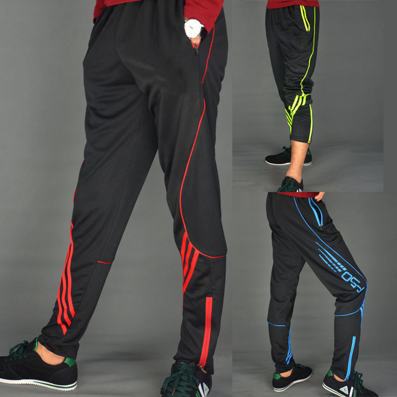 21 Clubs Fit Well Men Soccer Pants Football Leg Elastic Training Sports Trouser Sportwear Gym Jog