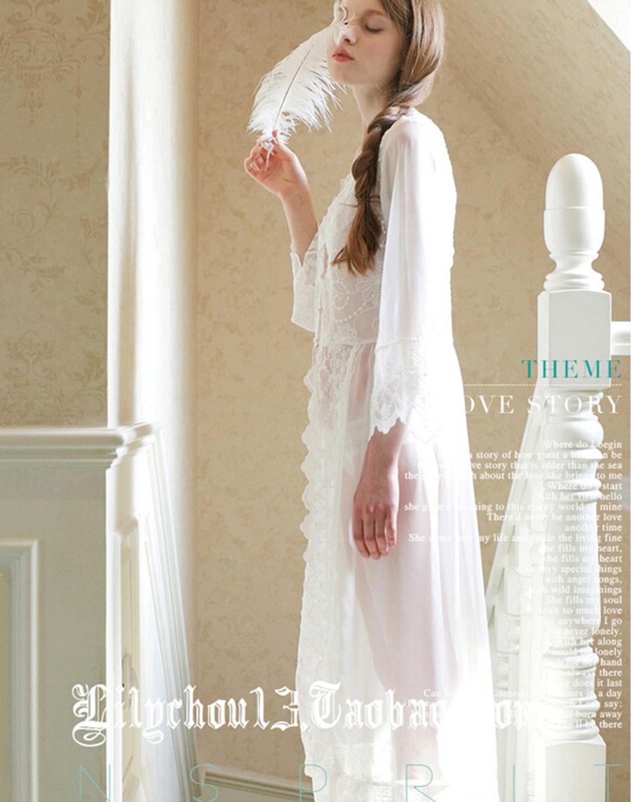 White Lace Nightgown
