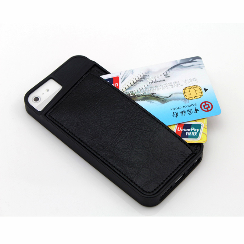 Гаджет  1pcs Luxury Shockproof TPU +Leather Credit Card Holder Wallet Case Cover for Apple Iphone 5 5s/iphone 6/ iphone 6 plus   None Телефоны и Телекоммуникации