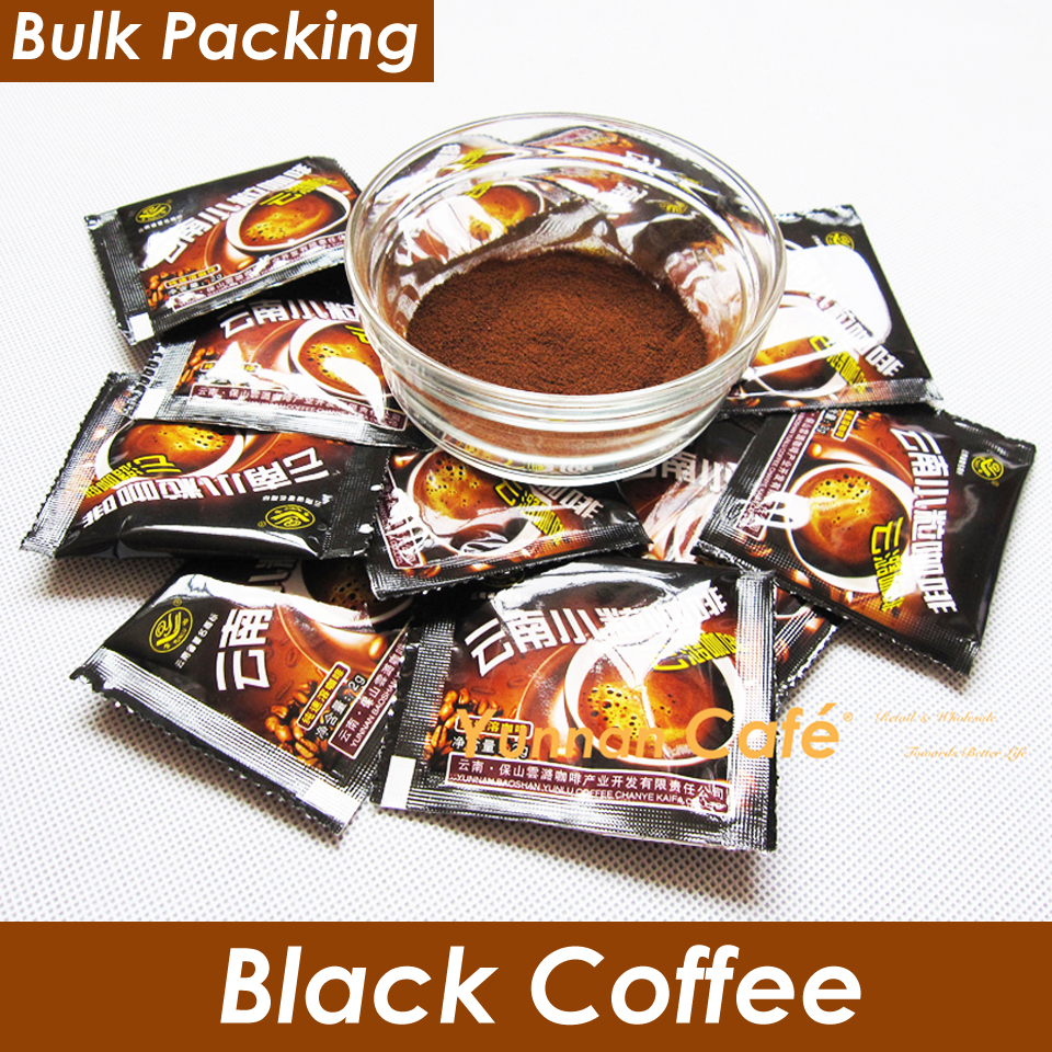 YunLu Pure Instant Black Coffee Without Sugar Creamer For Weight Loss 2G x 100PCS 200G 0