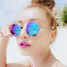 Hot Vintage Round lens Sunglasses Men women Polarized Gafas Oculos Retro Coating Sun Glasses Round