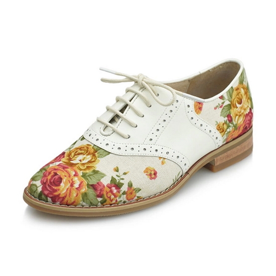 womens floral flat shoes