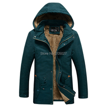2015 High Quality New Long Winter Jackets Men Wool Hood Winter Coats Men Long Trench Outwear