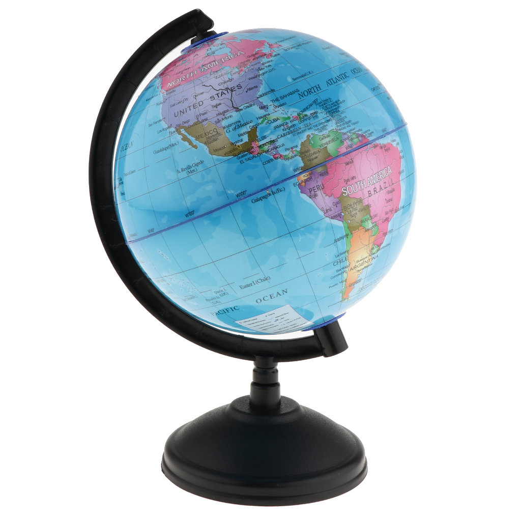 14cm World Globe Map Ocean Geography Educational Toy T With Swivel
