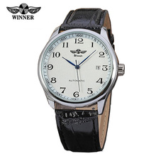 New Winner Watch Men Fashion Casual Dress Automatic Mechanical Watches Men Auto Date Wrist Watches Waterproof Relogio Masculino