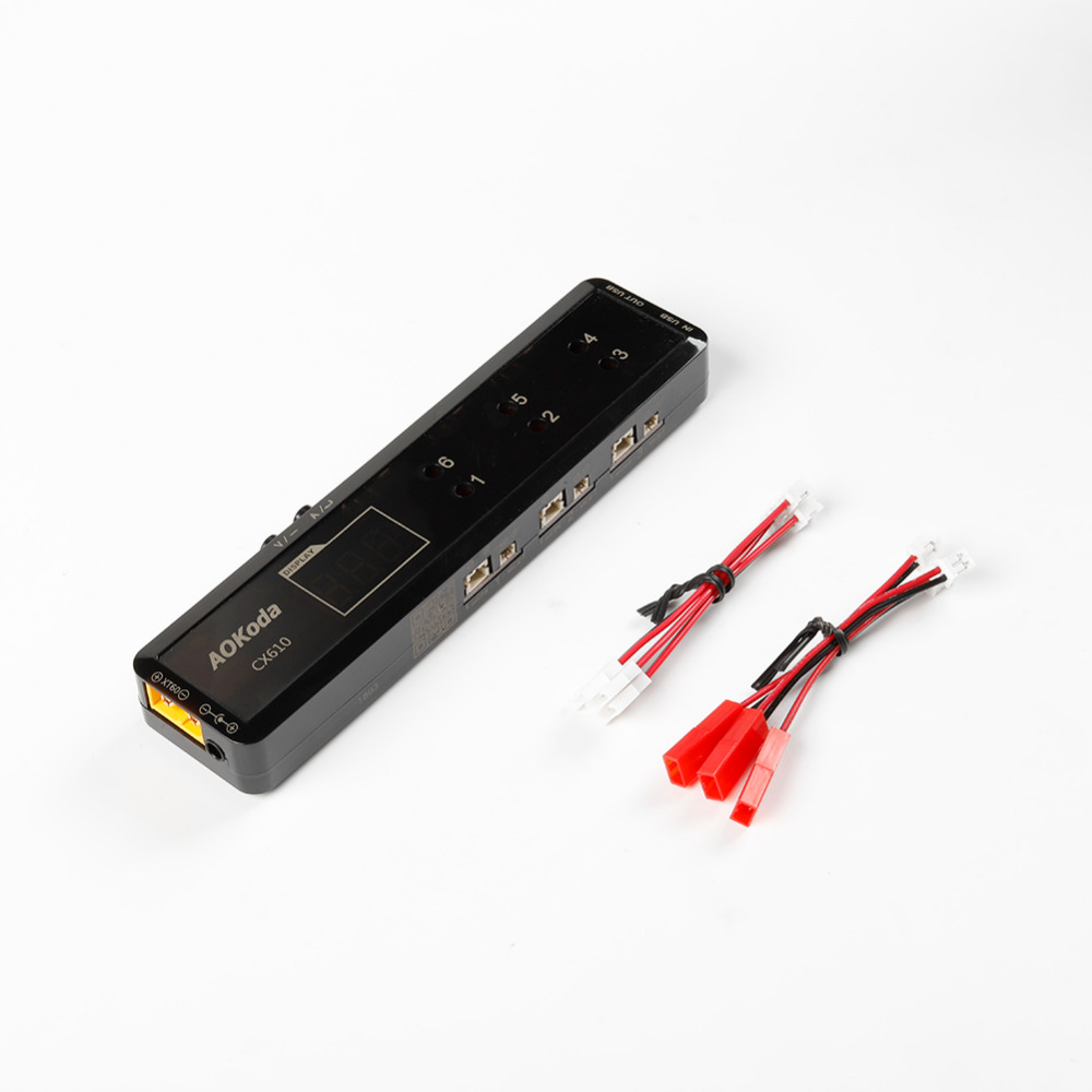 AOKoda CX610 Micro 3.7v 1S Lipo Battery Charger for mini Quad Drone RC Hobby 