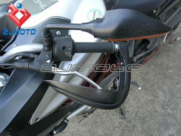 Black Universal motorcycle Motorcross Dirt Bike MX ATV HAND GUARDS for dual road handguard (4)
