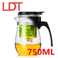 LDT 750ML Handwork Glass Kettle Food Grade Filter Tea Pot Chinese Kung Fu Tea Sets Flower