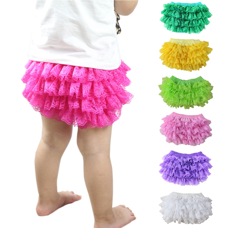 Wennikids 11colors Lace Baby Bloomer infant baby bloomer diaper cover 