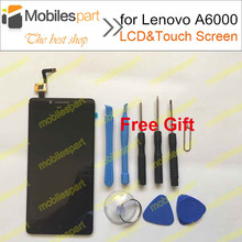 Lenovo A6000 LCD Screen Black 100% Original LCD Display +Touch Screen For Lenovo A6000 Smartphone in stock Free Shipping