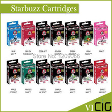 Hot selling starbuzz cartridges with 14 flavors starbuzz e hose cartridges e hookah electronic cigarette e-hose cartridges