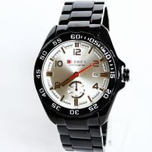 Hombres del reloj de lujo analógica Original de la marca CURREN moda cuarzo impermeable de acero inoxidable