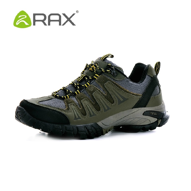 RAX suede leather hiking shoe men warm autumn and winter outdoor shoes slip cushioning wear hiking shoes size 39-44 #B2039