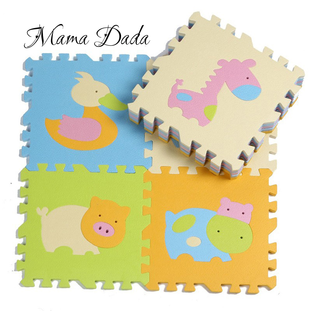 9pcs Foam Material Floor Mat For Nursery School Mat Baby Game Mat
