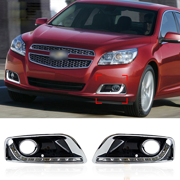 8 LED Car styling DRL For Chevrolet Malibu 2012 2013 2014 Daytime running lights High quality Free shipping