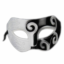 Shopping Time Black White Roman Greek Mens Venetian Costume Party Mask