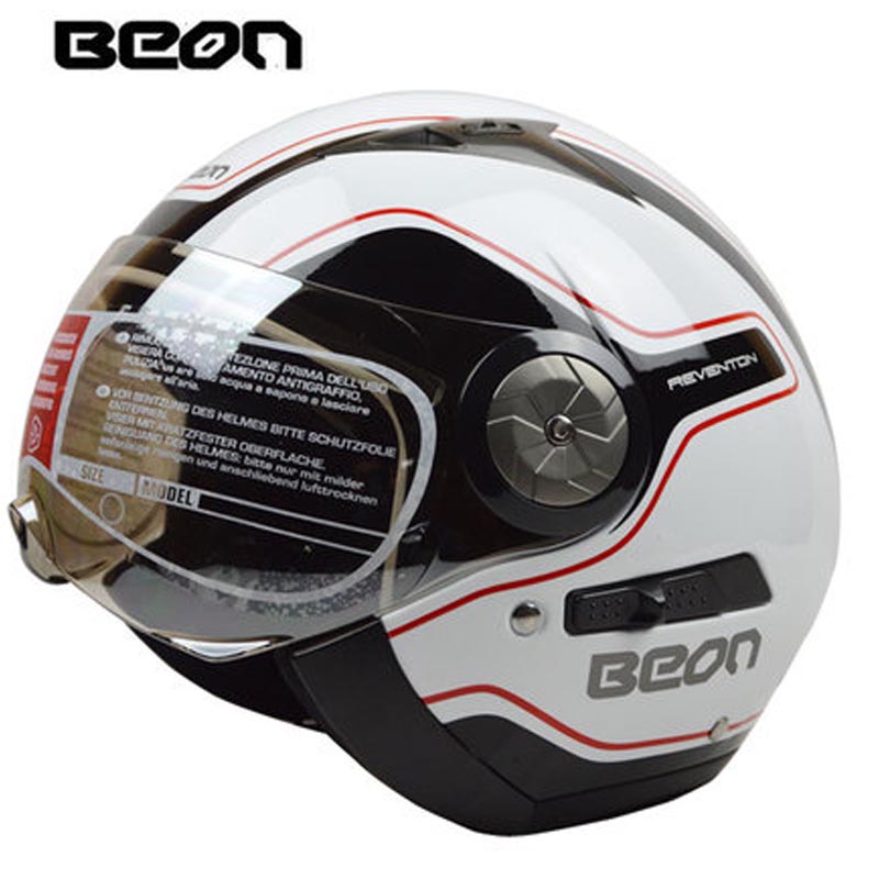 Hot sale 2014 new  Motorcycle Helmet Jet helmet helmets for motorcycles BEON half face  double lens  men and women helmet