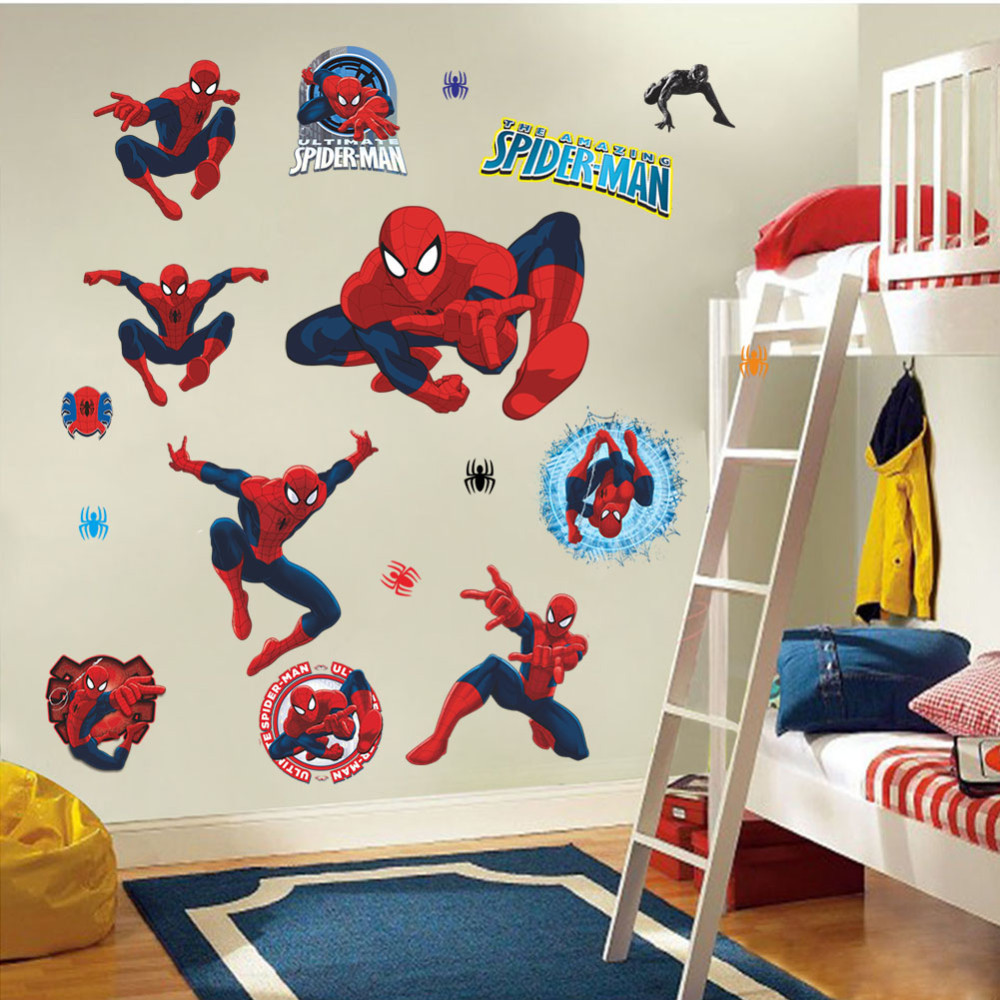Compre Spiderman Stickers Movie Character 3d Cartoon Spiderman ... Compre Spiderman Stickers Movie Character 3d Cartoon Spiderman ...