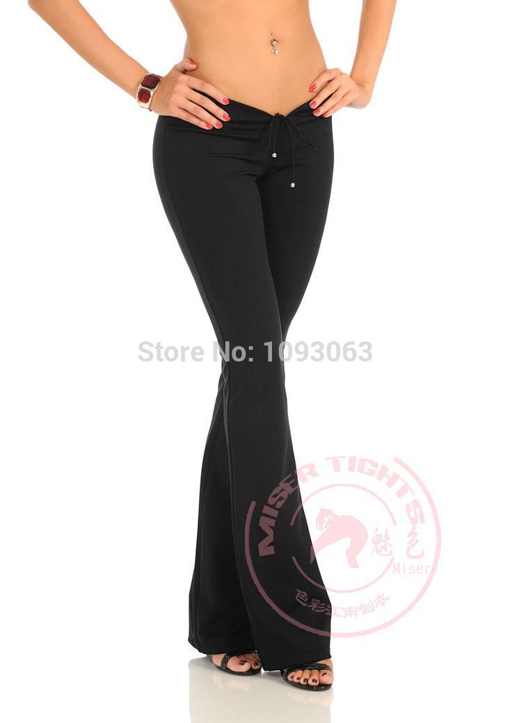 womens black pants with white stripe