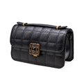 Vintage Designer Chain Bag Women Classic Rhombic Chequer Gorgeous Shoulder Bag Ladies Stylish Plaid Hand held