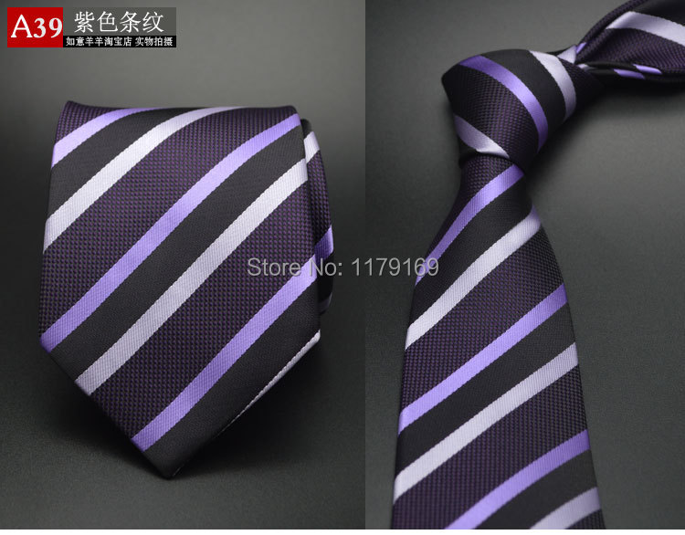 20 style Formal business wedding Classic men tie stripe grid 8cm Silk corbatas Fashion Accessories men