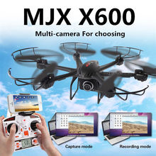 Free Shipping! Newest MJX X600 2.4G 6 Axis 3D Roll Quadcopter+720P C4008 FPV wifi camera drone