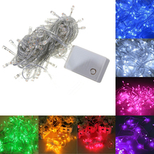 Holiday Sale Outdoor 10m 100 LED string 8 Colors choice , Energy String Fairy Lights Waterproof Party Christmas Garden lights