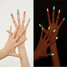 1pcs free shipping 20 color 7ml Fluorescent Neon Luminous Nail Polish for Glow in Dark Nail Varnish Nail Enamel for party