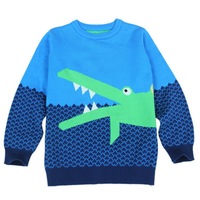 2015 Autumn Promotion Kids Pullover Sweater Cartoon Pattern Outwear Coat For Kids Boys Cotton Tops Wear SW80811-4